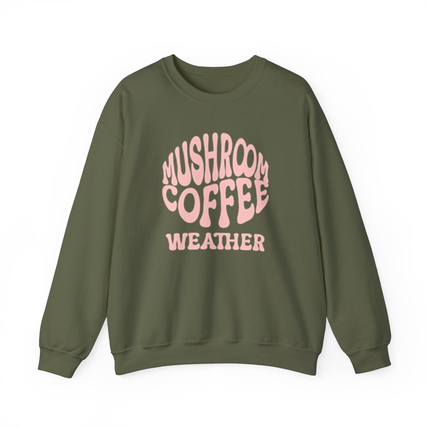 Mushroom Coffee Weather Day Crewneck Sweatshirt, Mushroom Addict Gift, Coffee Lovers Gift, Unisex Sweatshirt, Cozy Sweatshirt, Funny Graphic
