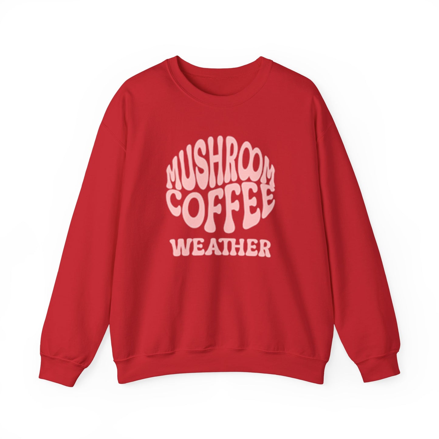 Mushroom Coffee Weather Day Crewneck Sweatshirt, Mushroom Addict Gift, Coffee Lovers Gift, Unisex Sweatshirt, Cozy Sweatshirt, Funny Graphic