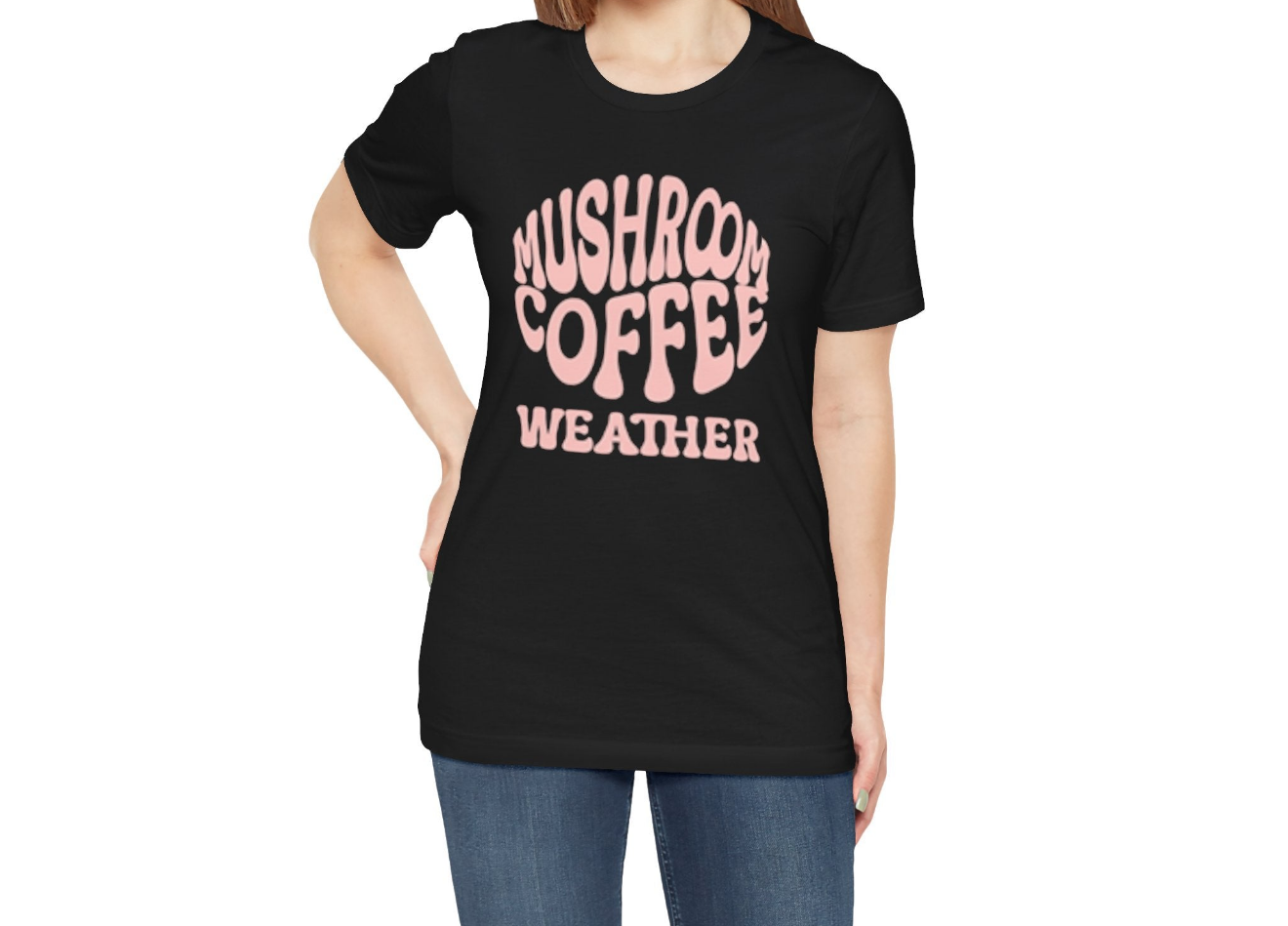 Mushroom Coffee Weather Day Tee, Coffee Lover T-Shirt Gift For Mushroom Lovers