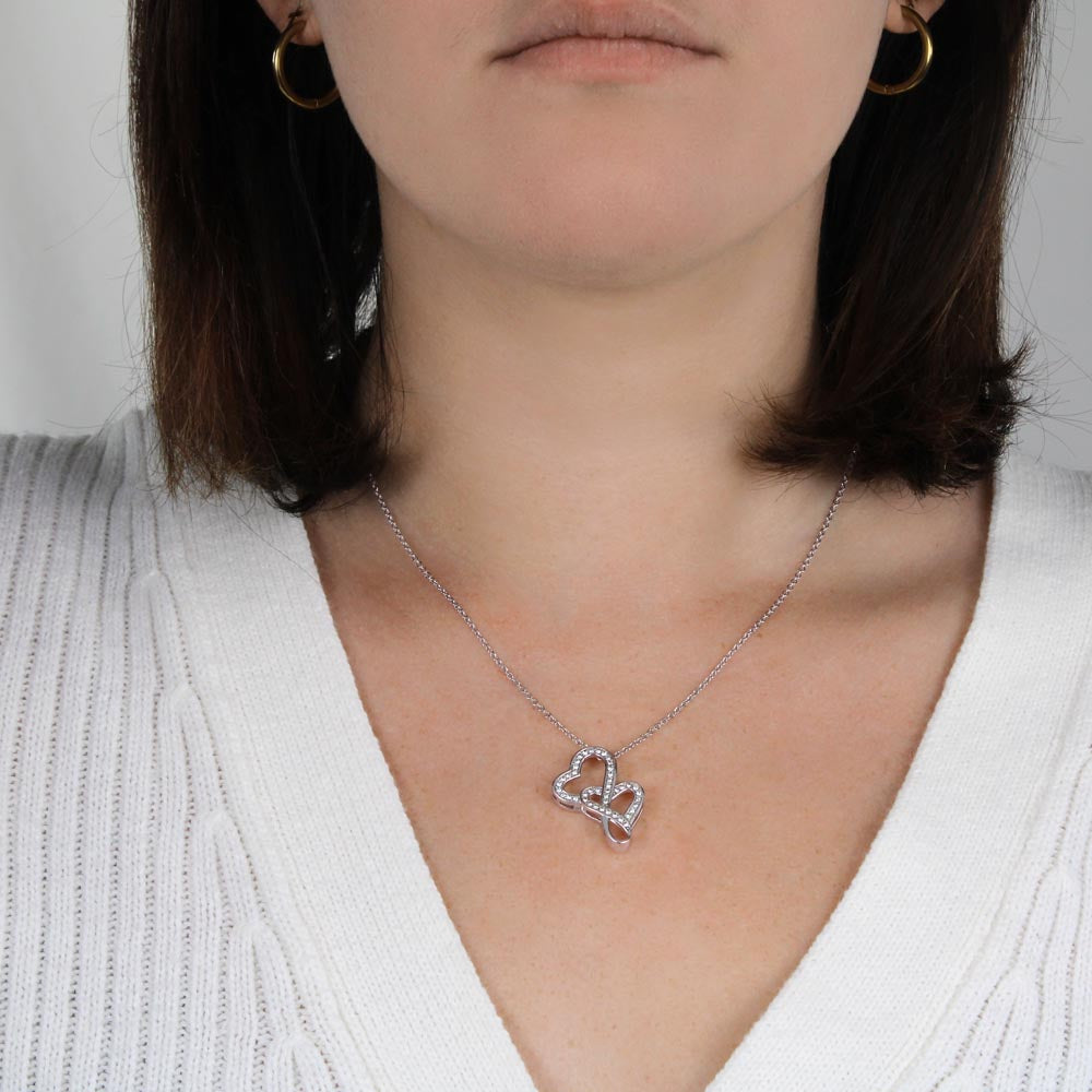 To My Granddaughter Gift -Heart To Heart Pendant Necklace-Jewelry Birthday Gift