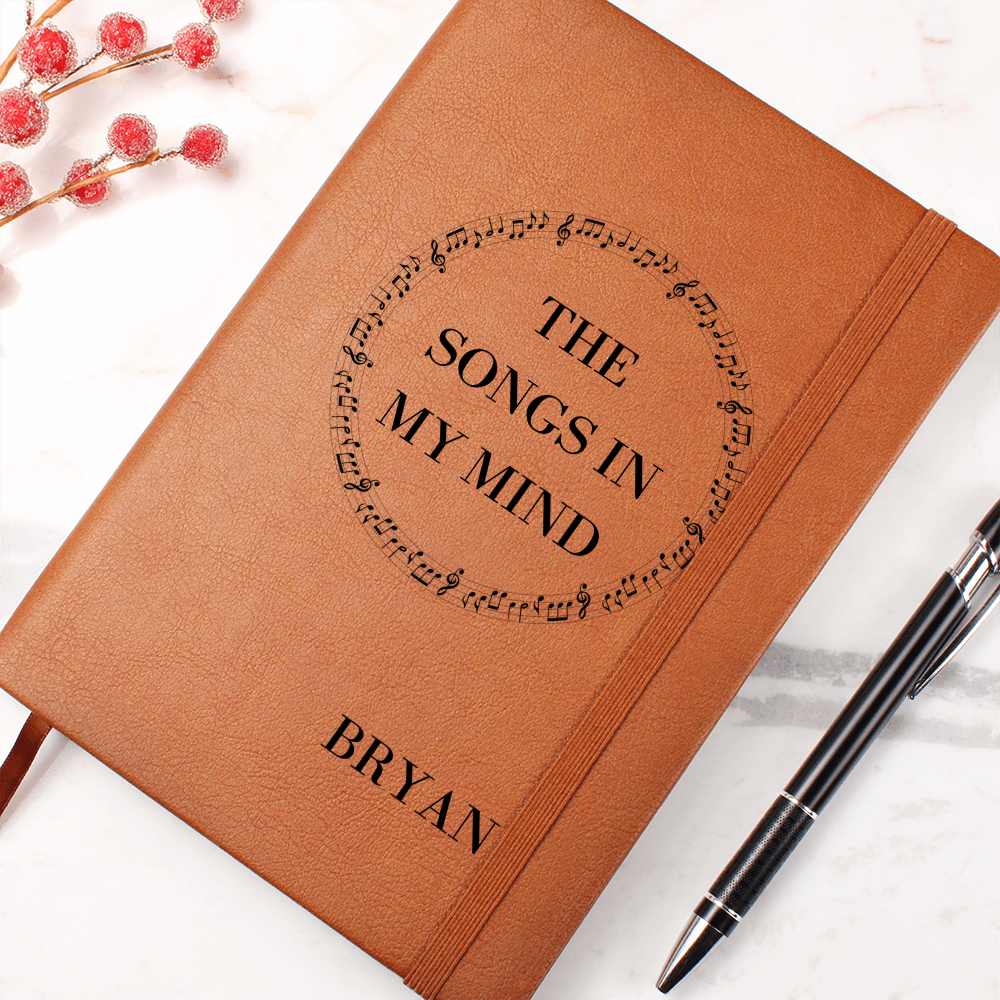 The Songs In My Mind-Music Lovers Personalized Song Writing Notebook Journal