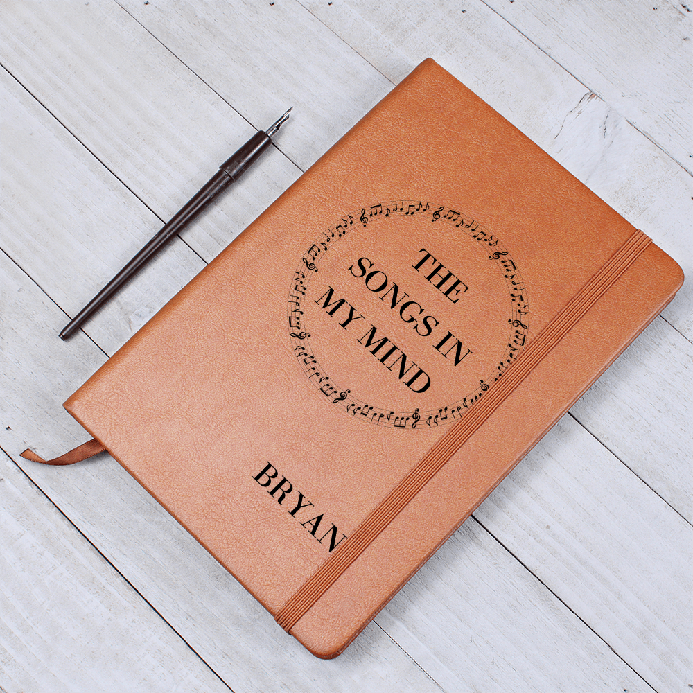 The Songs In My Mind-Music Lovers Personalized Song Writing Notebook Journal