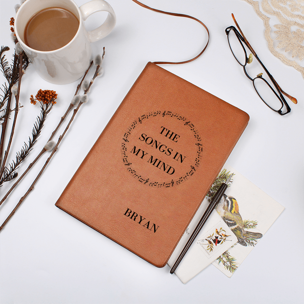 The Songs In My Mind-Music Lovers Personalized Song Writing Notebook Journal