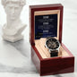 Time Mens Openwork Watch With Luxury Box & Custom Message Card