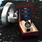 Time Mens Openwork Watch With Luxury Box & Custom Message Card