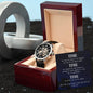 Time Mens Openwork Watch With Luxury Box & Custom Message Card