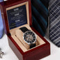 Time Mens Openwork Watch With Luxury Box & Custom Message Card