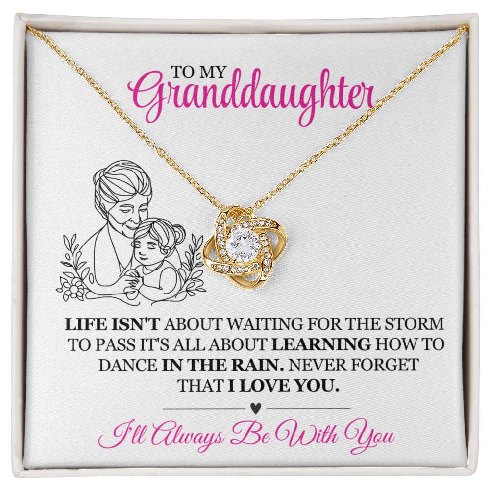 To My Granddaughter Pendant Necklace Gift-Birthday Gift Jewelry