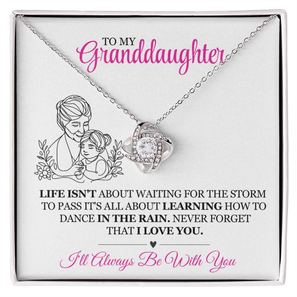 To My Granddaughter Pendant Necklace Gift-Birthday Gift Jewelry