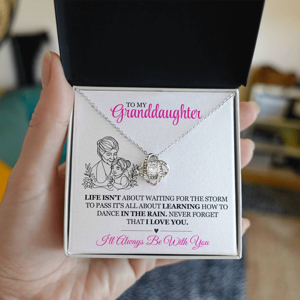 To My Granddaughter Pendant Necklace Gift-Birthday Gift Jewelry