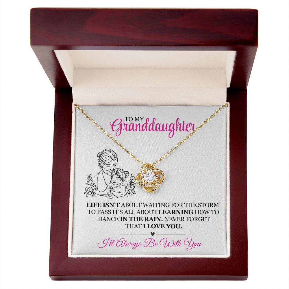 To My Granddaughter Pendant Necklace Gift-Birthday Gift Jewelry