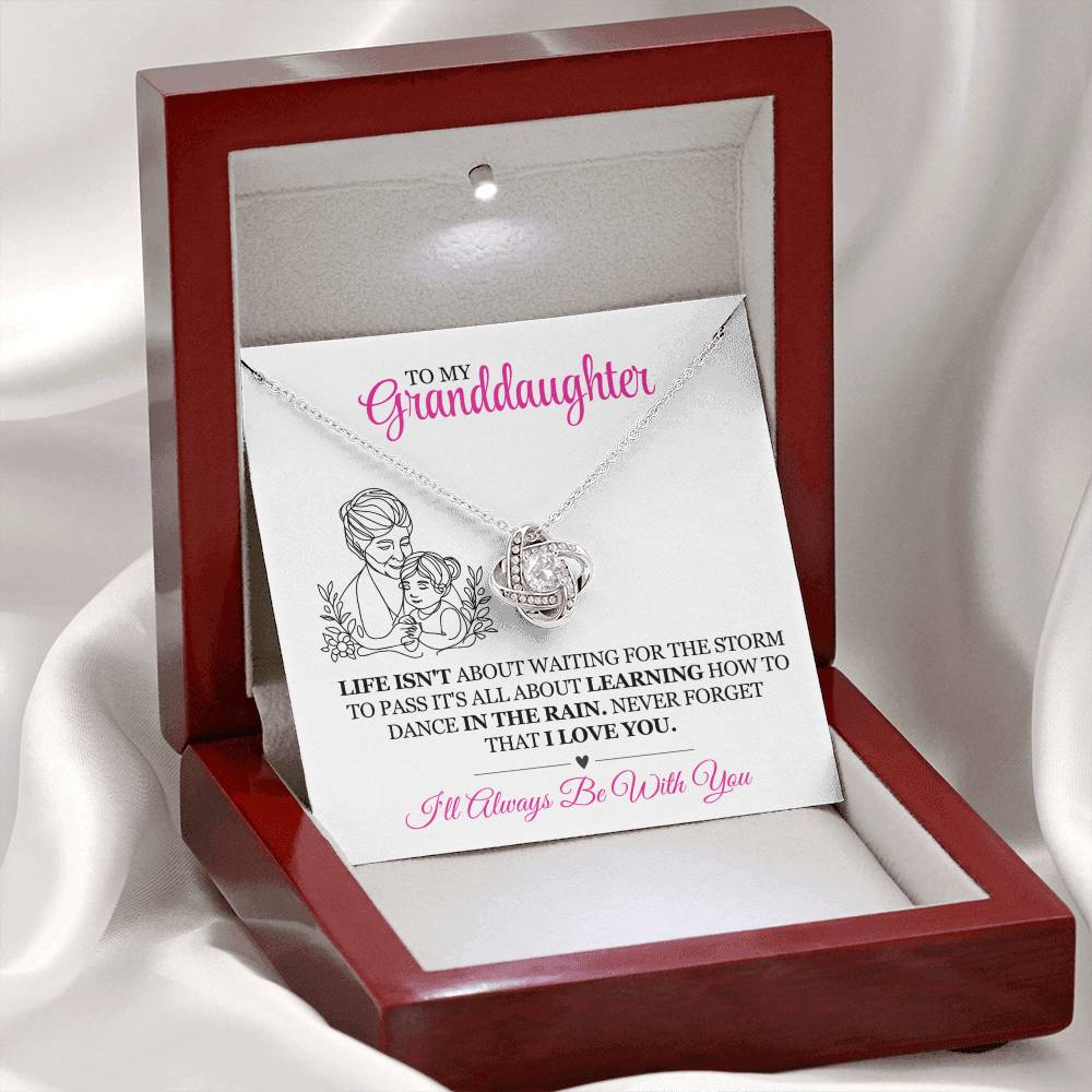 To My Granddaughter Pendant Necklace Gift-Birthday Gift Jewelry