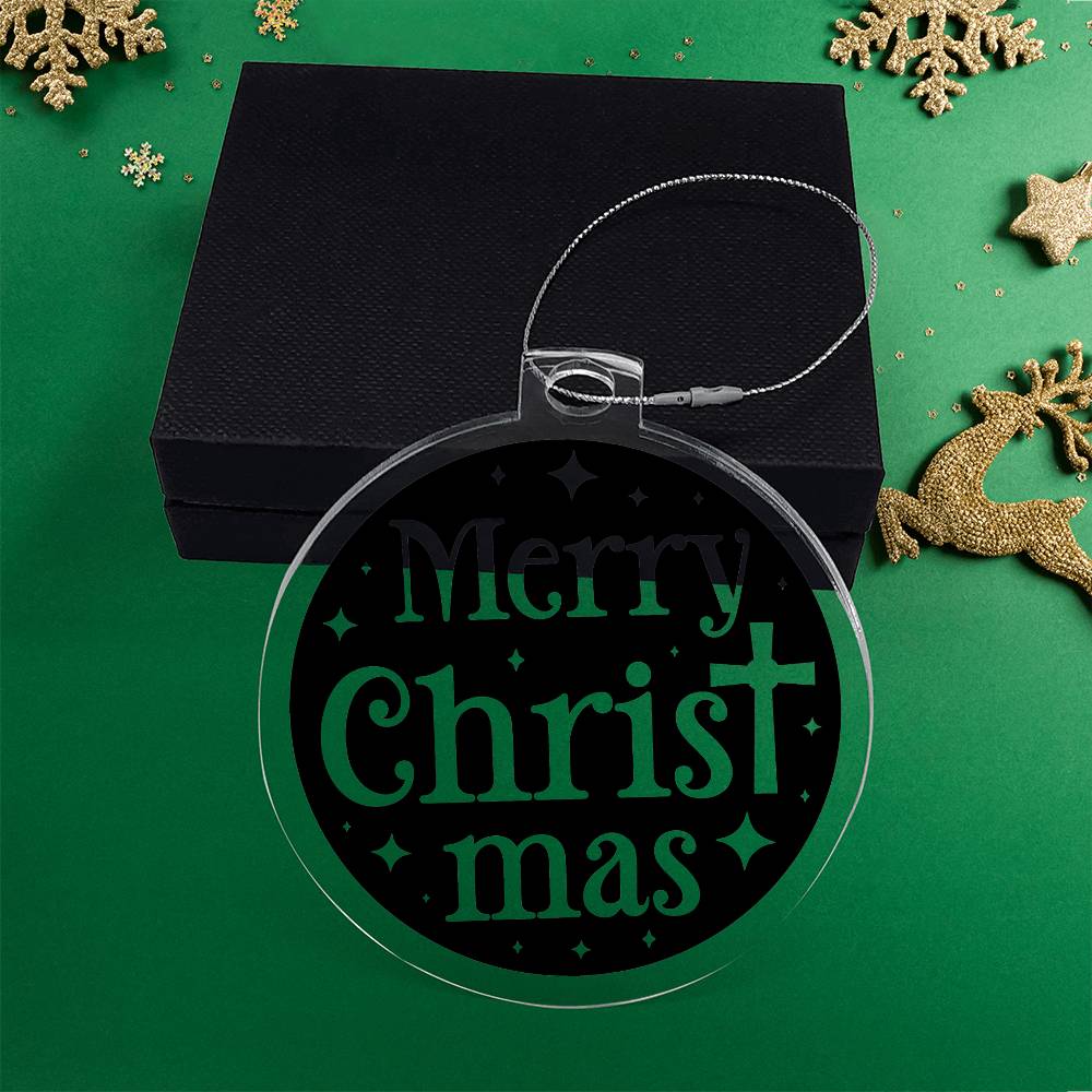 Merry Christ Mas Christian Acrylic Christmas Ornament