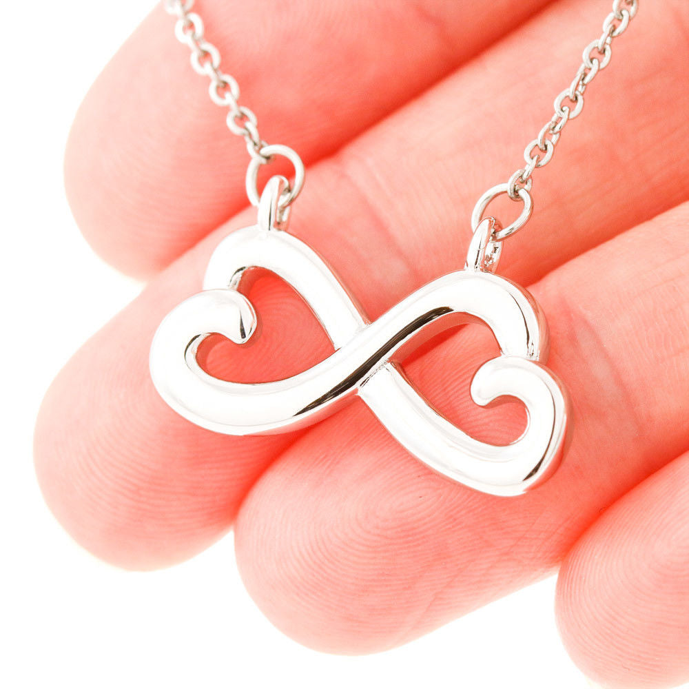 I Love You More Than Coffee-Valentines Day -Infinity Hearts Necklace-Funny Valentine Gift For Her