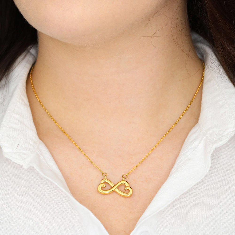 I Love You More Than Coffee-Valentines Day -Infinity Hearts Necklace-Funny Valentine Gift For Her