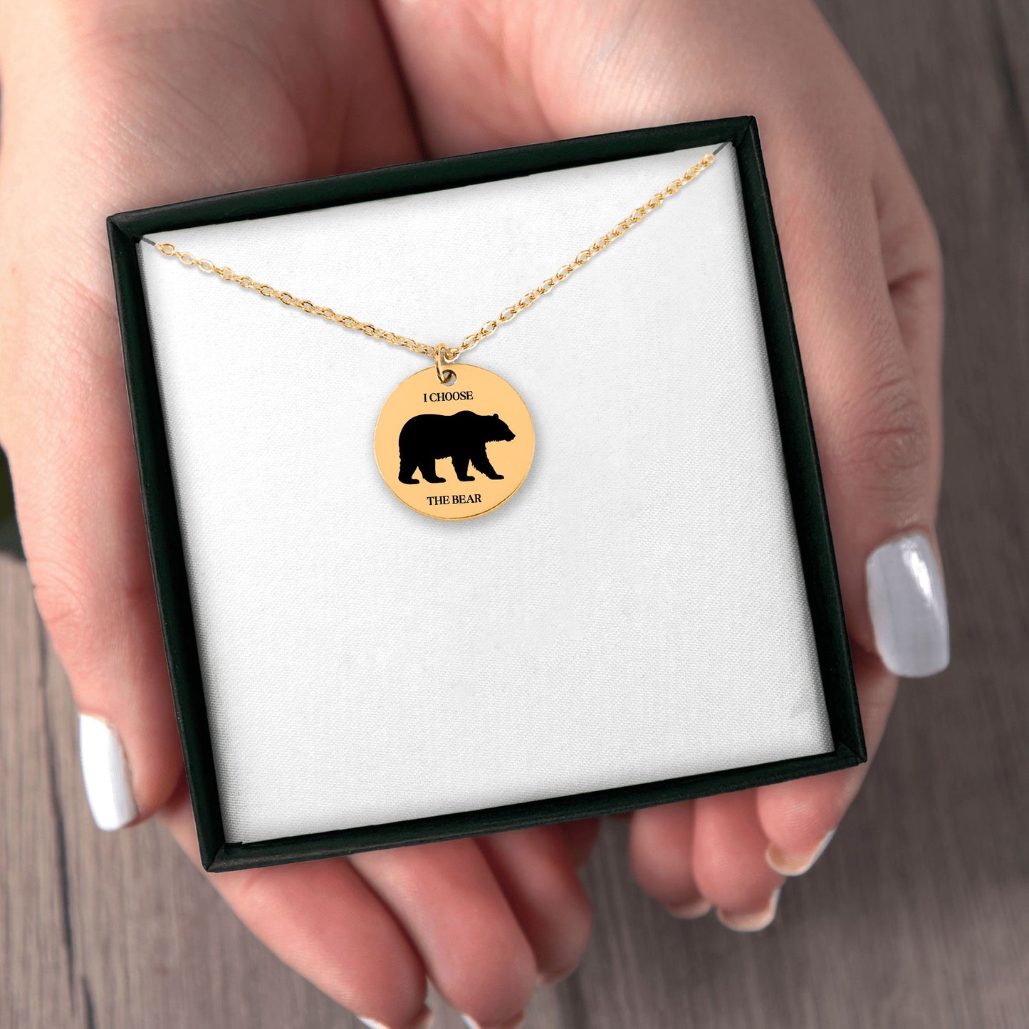 Feminist Empowerment Pendant Necklace, Team Bear Jewelry, Female Rights Charm, Funny Women’s Power Necklace, Gifts for Feminists
