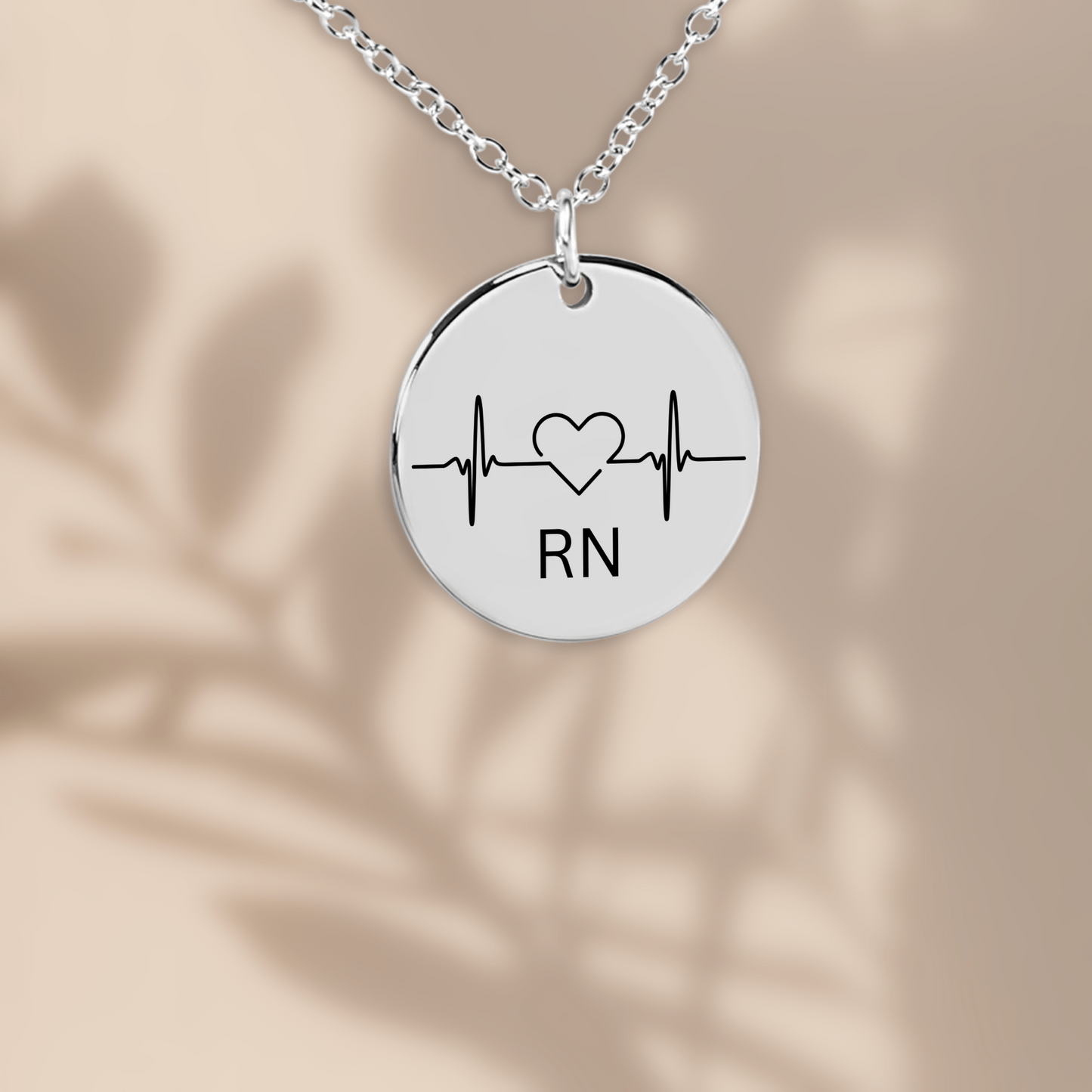Personalized Custom Gift For Nurse - Pendant Necklace Heartbeat RN Jewelry -Medical Student Gift-Nurse Appreciation-Nurse Graduation