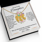 Baby Feet Charm Necklace With Personalized Engraving To My Daughter Gift