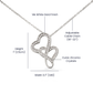 To My Granddaughter Gift -Heart To Heart Pendant Necklace-Jewelry Birthday Gift