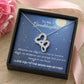To My Granddaughter Gift -Heart To Heart Pendant Necklace-Jewelry Birthday Gift