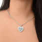 Personalized Grandma Grandpa Grandparents Heart Necklace, Family Necklace, Custom Grandparent Gift, Heart Pendant
