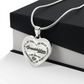 Personalized Grandma Grandpa Grandparents Heart Necklace, Family Necklace, Custom Grandparent Gift, Heart Pendant