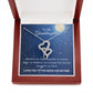 To My Granddaughter Gift -Heart To Heart Pendant Necklace-Jewelry Birthday Gift