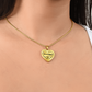 Personalized Grandma Grandpa Grandparents Heart Necklace, Family Necklace, Custom Grandparent Gift, Heart Pendant