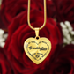 Personalized Grandma Grandpa Grandparents Heart Necklace, Family Necklace, Custom Grandparent Gift, Heart Pendant