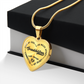 Personalized Grandma Grandpa Grandparents Heart Necklace, Family Necklace, Custom Grandparent Gift, Heart Pendant