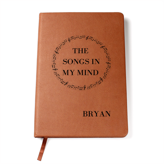 The Songs In My Mind-Music Lovers Personalized Song Writing Notebook Journal