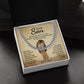 To My Son- When Life Knocks You Down-Cuban Link Necklace