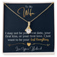 To My Wife-My Last Everything -Alluring Beauty Necklace