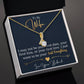 To My Wife-My Last Everything -Alluring Beauty Necklace