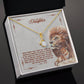To My Daughter From Dad-Lion And Cub Bond-Alluring Beauty Necklace