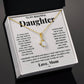 To My Beautiful Daughter -Alluring Beauty Necklace