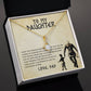 To My Daughter From Dad-Believe You Can Achieve -Alluring Beauty Necklace