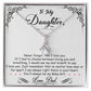 To My Daughter-My Baby Girl-From Dad -Alluring Beauty Necklace