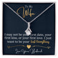 To My Wife-My Last Everything -Alluring Beauty Necklace