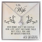 To My Wife-My Queen Forever -Alluring Beauty Necklace