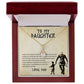 To My Daughter From Dad-Believe You Can Achieve -Alluring Beauty Necklace