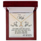 To My Wife-My Queen Forever -Alluring Beauty Necklace