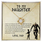 To My Daughter, You Will Never Lose - Love knot Necklace