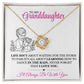 To My Granddaughter Pendant Necklace Gift-Birthday Gift Jewelry