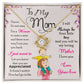 To My Mom, I Will Always Be Your Little Boy - Love knot Necklace