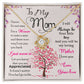 To My Mom, I Know Its Not Easy - Love knot Necklace