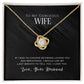 To My Wife, I Love You - Love knot Necklace