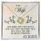 To My Wife, You Are My Queen Forever - Love knot Necklace