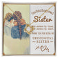 To My Unbiological Sister, Sisters By Heart - Love knot Necklace