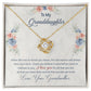 To My Granddaughter, This Old Woman Will Always Have Your Back - Love knot Necklace